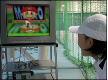 マリオテニス体験風景